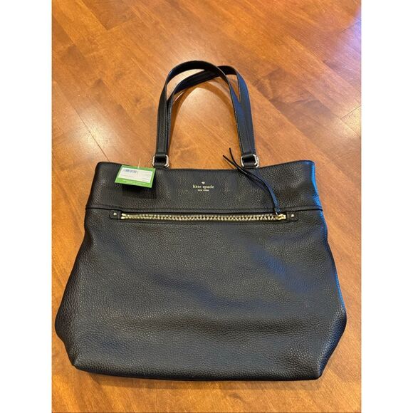 Women’s new with tags, Kate Kate Spade, leather shoulder bag/purse, black - Picture 1 of 9